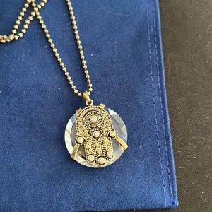 Authentic Virgin Saints and Angels pendant and chain